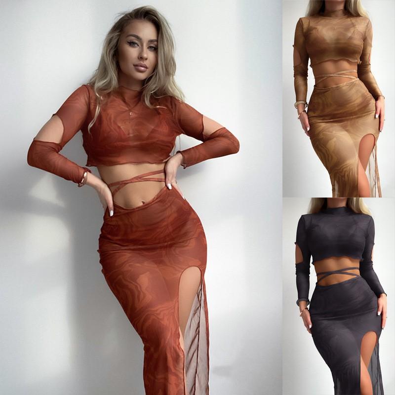 Long-sleeve Skirt Outerwear Swimsuit Split Bikini
