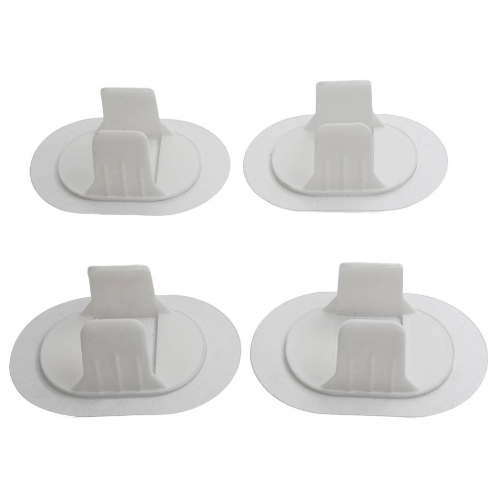 4-Piece Washing Machine Drain Wall Fixer For 3-3.8cm Diameter Hose. Suitable For Most Washing Machines.