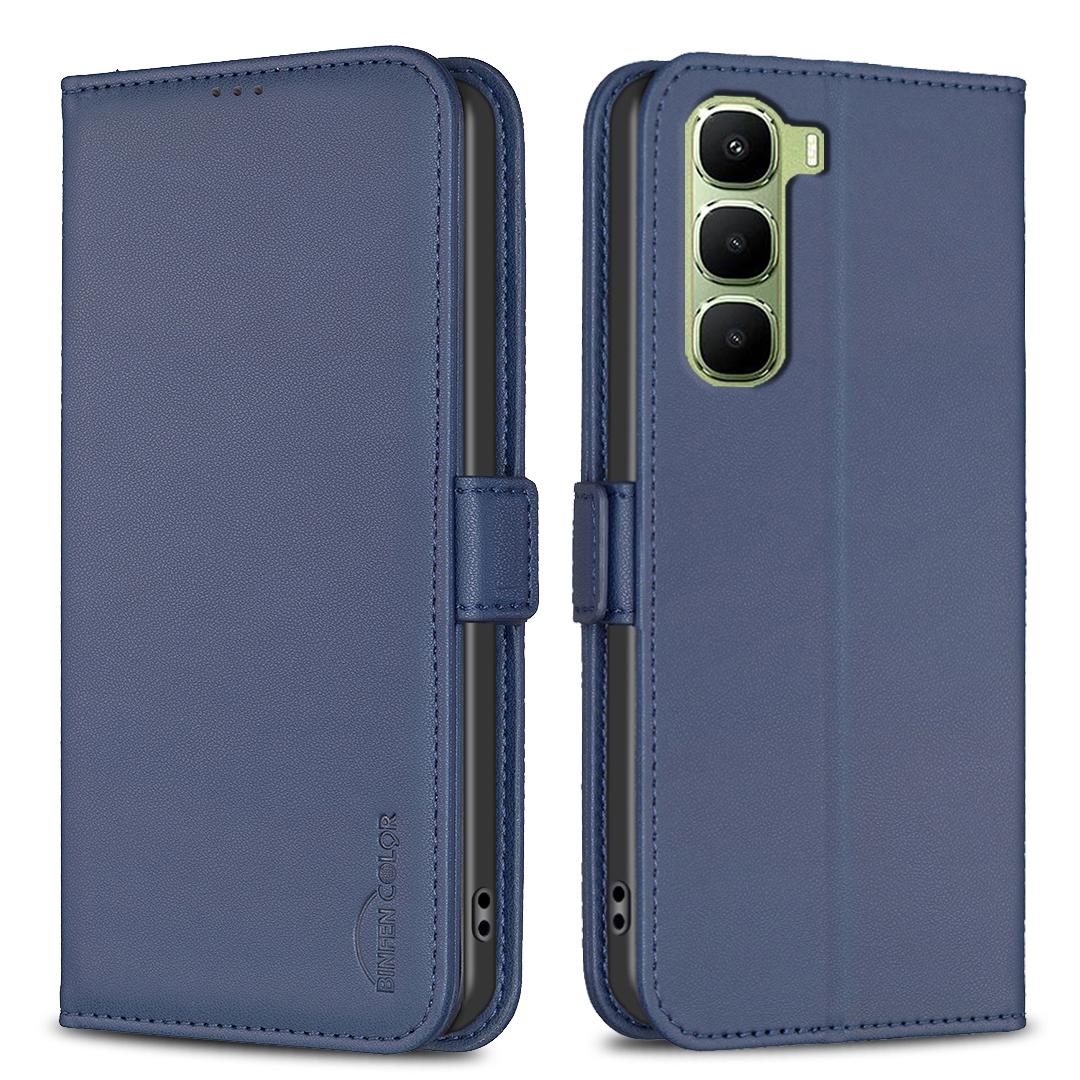 

For Infinix Hot 60 Pro 4G Case BINFEN COLOR BF31 PU Leather Flip Folio Phone Wallet Cover F