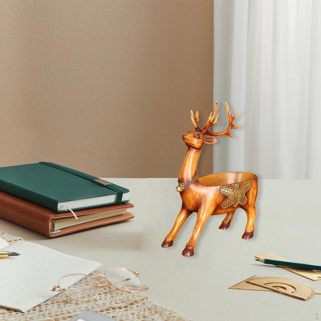 Escultura de Animal Tigela de Doces Organizador de Mesa para Casa e Escritório