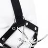 VaHppy Masken Knebel Harness Nasenhaken SM BDSM Bondage Cat Whisker Style Paar Sexspiele Spielzeug Cosplay Edelstahl + PU Erzwungenes Sabbern und Oralsex