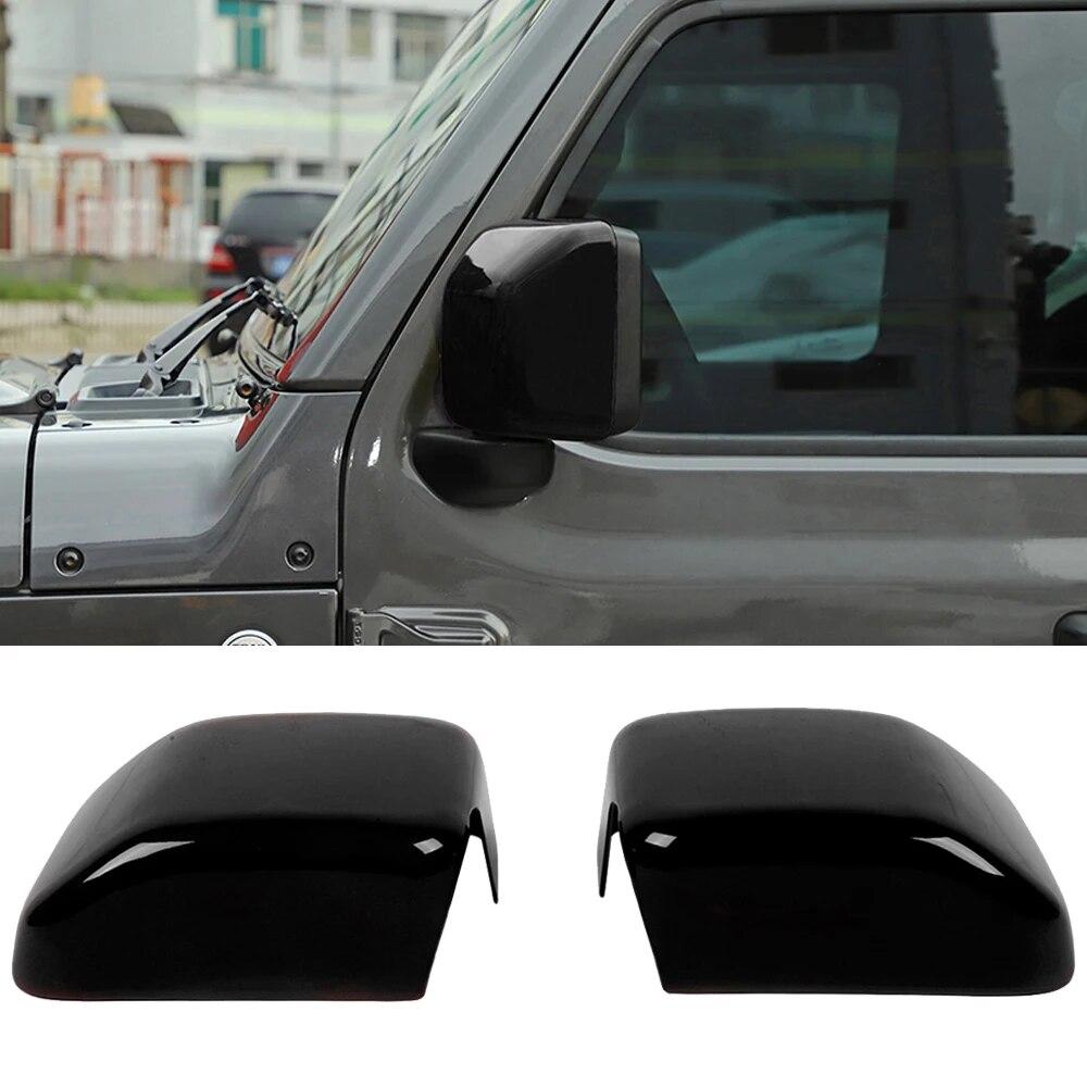 Right Left Side Door Mirror Rearview Cover for Jeep Wrangler JL Gladiator JT 2018    2022 Car Exterior Accessories