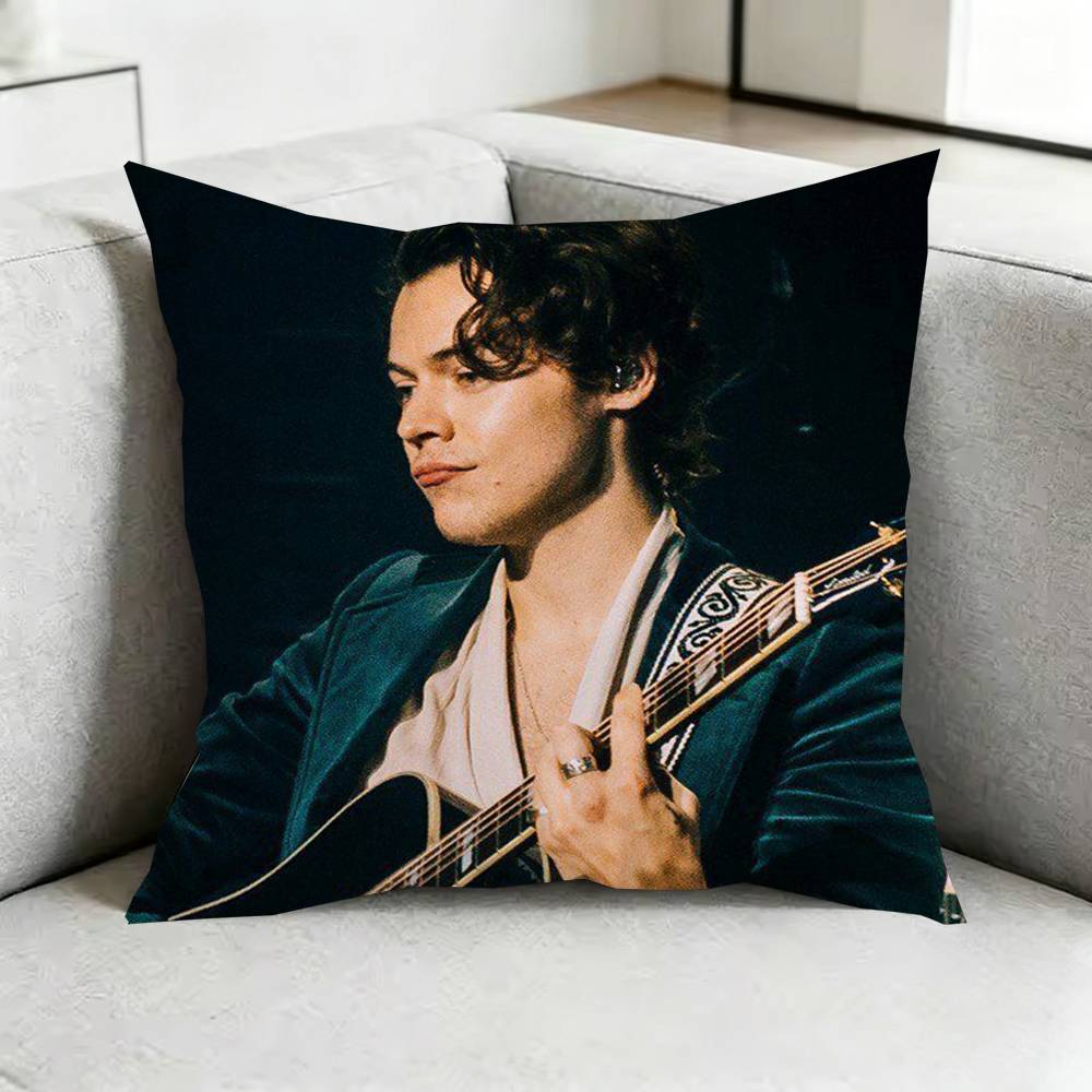 Harry Styles Harry House Pillow Case Square DoubleSided Sofa Cushion Cover Bedroom Bedside Pillow Gift