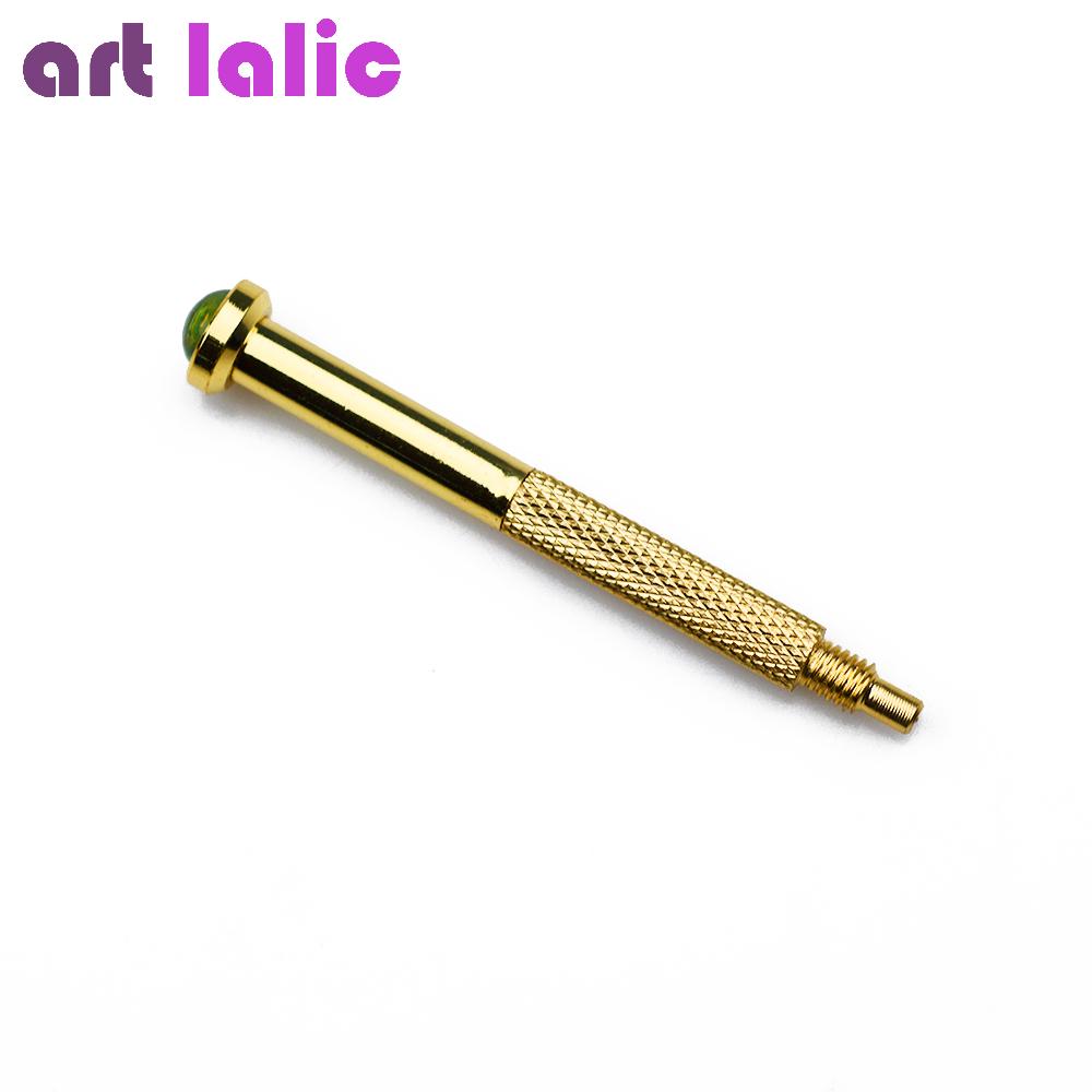 1 stk Nail Art Hand Dingle Drill Hull Maker Dotting Pen Piercing Profesjonell manikyr Nail Art Tool