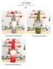 Mingguan Christmas Faceless Old Man Wine Bottle Cover Set - Non-Woven Fabric, European and American Style, 2-Piece Decoration Cover
