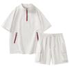 A Complete Set Of Comfortable And Quick-drying Casual Sports Short-sleeved Shorts For Men.