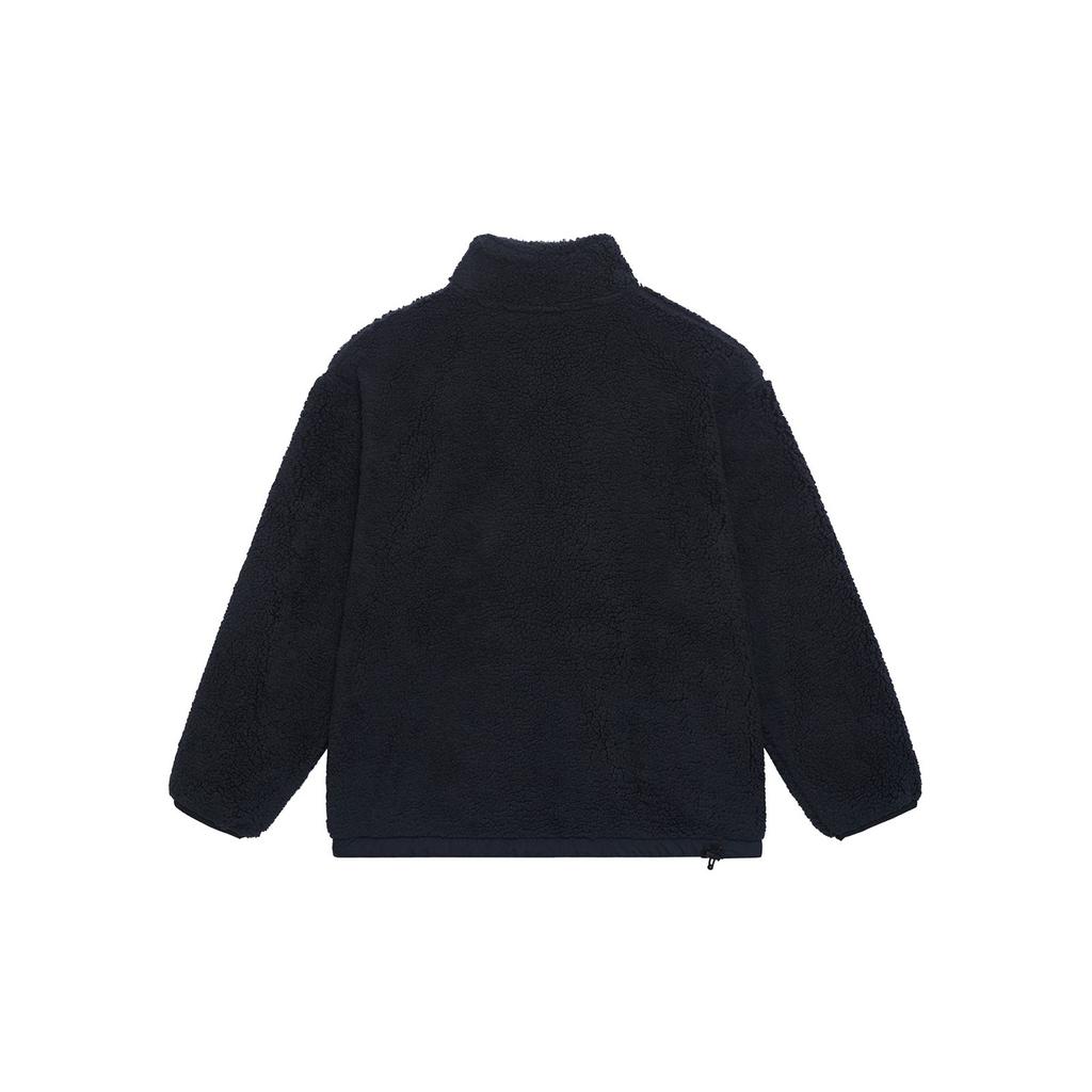 Li Ning BADFIVE Jackets Men's Black Stand Collar Thickened Other AFDSA67-4