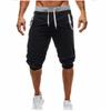 Summer Men's Beach Pants Casual Shorts Capri Sweatpants