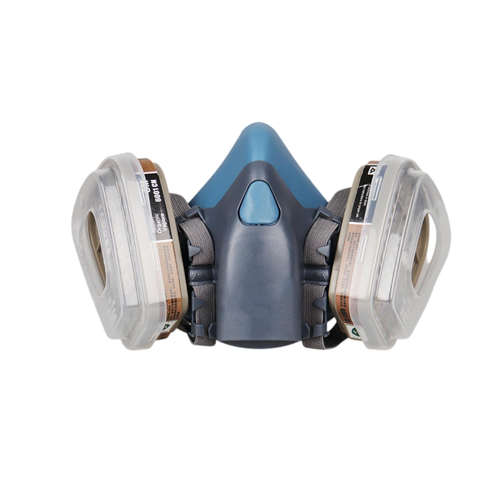 

Пылезащитная маска с активированным углем 7502, маска для распыления краски, полировки, декора, маска от брызг, маска от химикатов и пестицидов One Size