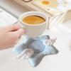 Cute Wing Pattern Coasters Coffee Coasters Star Wings Coasters Stylish Insulated Drink Mats for Home Kitchen Bar for Parties