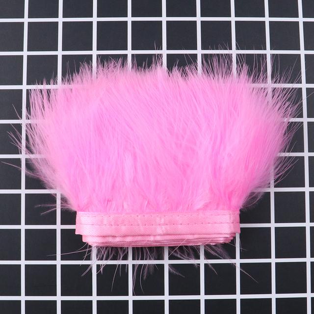 1Meter Fluffy Turkey Feathers Trim Ribbon 8-10Cm Marabou Feather For Craft Fringe Sewing Wedding Party Clothing Dress Decoration