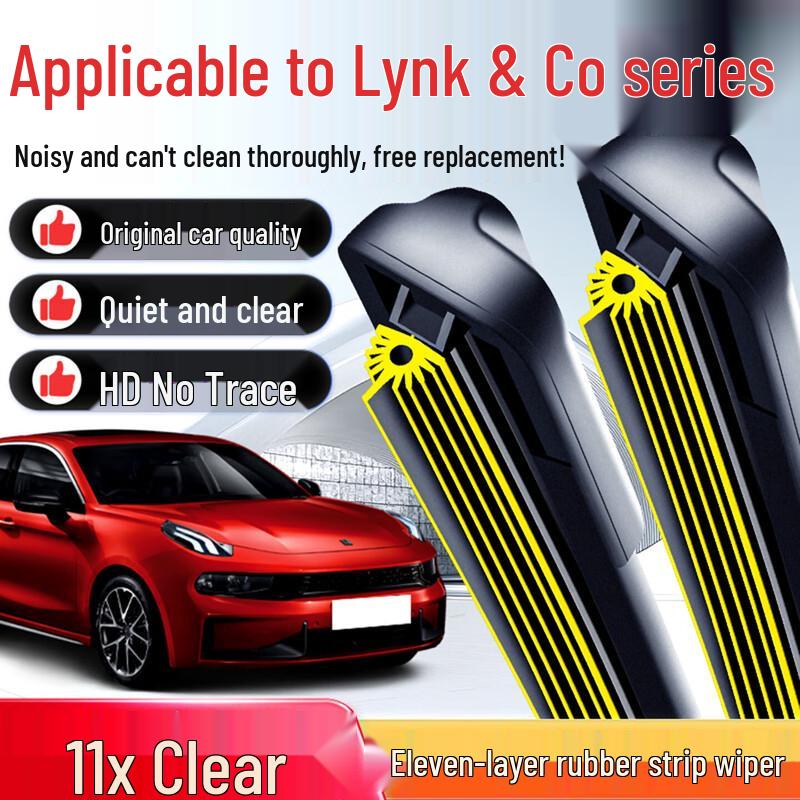 

Lynk & Co 03/05/06 PHEV Frameless Wiper Blade - Z10/0102 Silent Rubber Strip Upgrade Pack 1x Lynk & Co 02 (2018-2024) B5.242