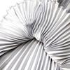 Women Reflective Bright Satin Long Skirt with Solid Color Pleated A-Line Skirts for Fall