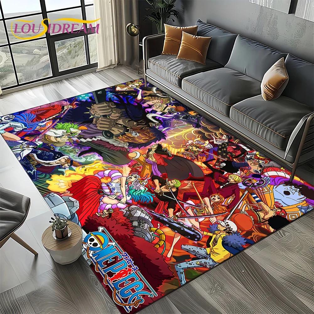 

3D One PIECE-E Japan Anime Cartoon Carpet Rug for Living Room Bedroom Home Sofa Decoration,Kids Play Area Rug Non-slip Floor Mat 40x60cm( 15x23in )