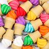 Ice Cream Cone Fidget Keychain 3D Printed Stress Relief Toy with Mechanical Keyboard Clicker Portable Decompression Gadget for Backpack Bag Keys Fun