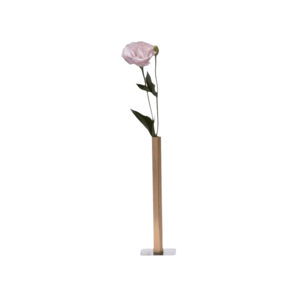 Nordic Light Luxury Vase Minimalist Metal Tube Vase Geometric Vase  Decorative Ornament