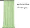 1 Panel Chiffon Backdrop Curtains, Wrinkle-Free Sheer Chiffon Fabric Curtain Drapes Wedding Ceremony Arch Party Stage Decor