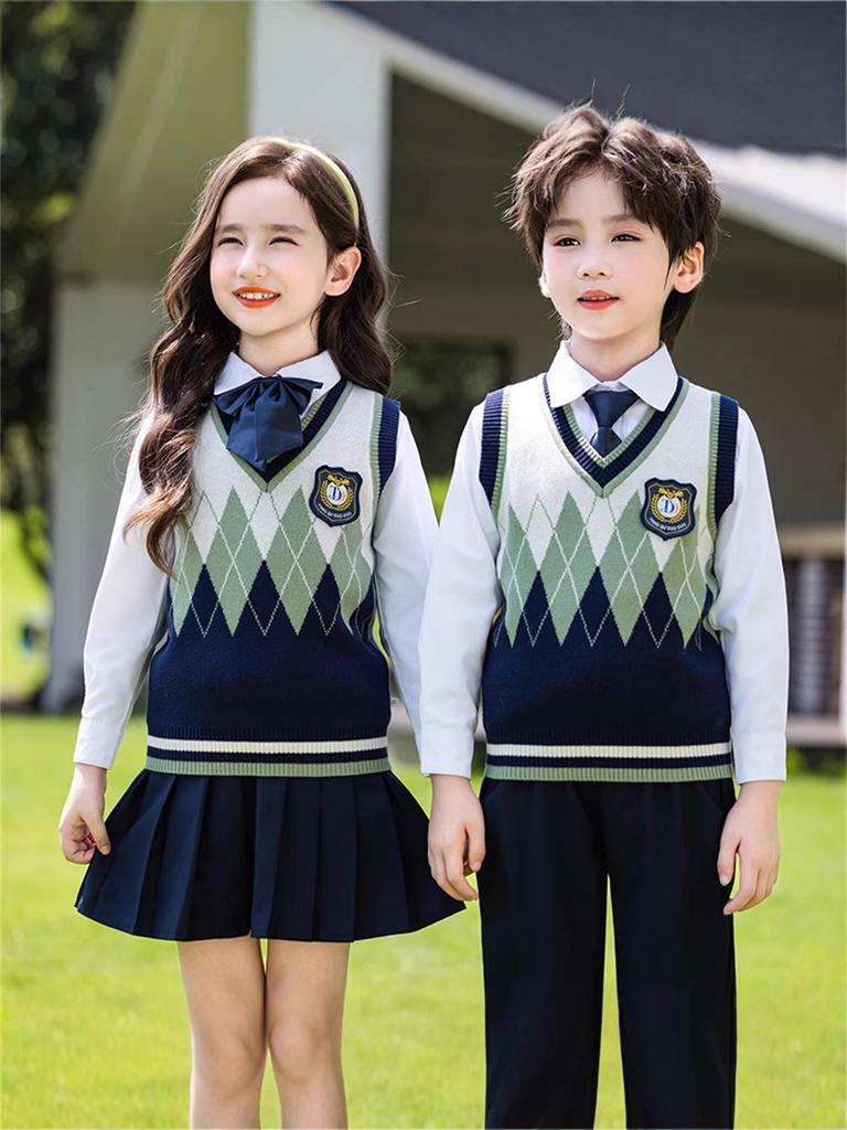 Britisch-inspirierte Grundschul- und Kindergarten-Chorauftrittsuniformen für Frühling und Herbst