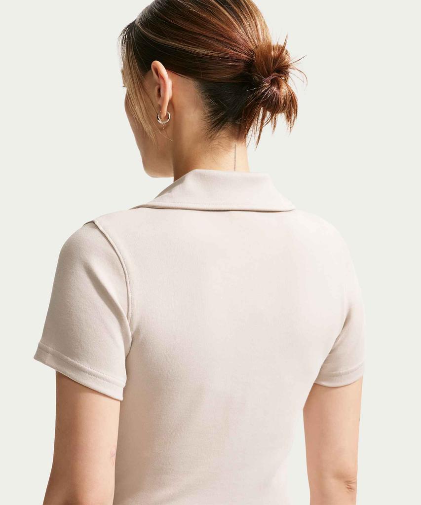 NIKE Sportswear Tight Crop Polo W - Cream Ii:White / Io2730-236