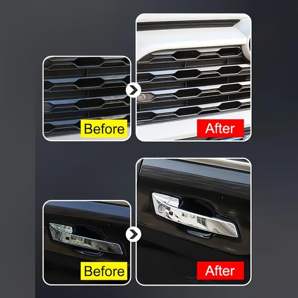 Chrome Plating Refurbishment Repair Paste, Refurbishing Chrome Plating Surfaces, Maintenance Kit, Updating and Maintenance, Grin