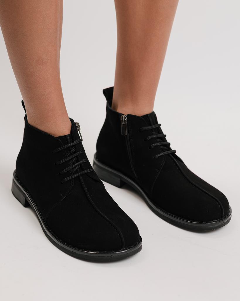 Ботинки женские Krula 1927064 36 черные замша