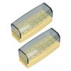 2pcs Dental Bur Holder Box 18 Holes Bur Cleaning Autoclavable Case Organizer for Dentist Laboratory Yellow
