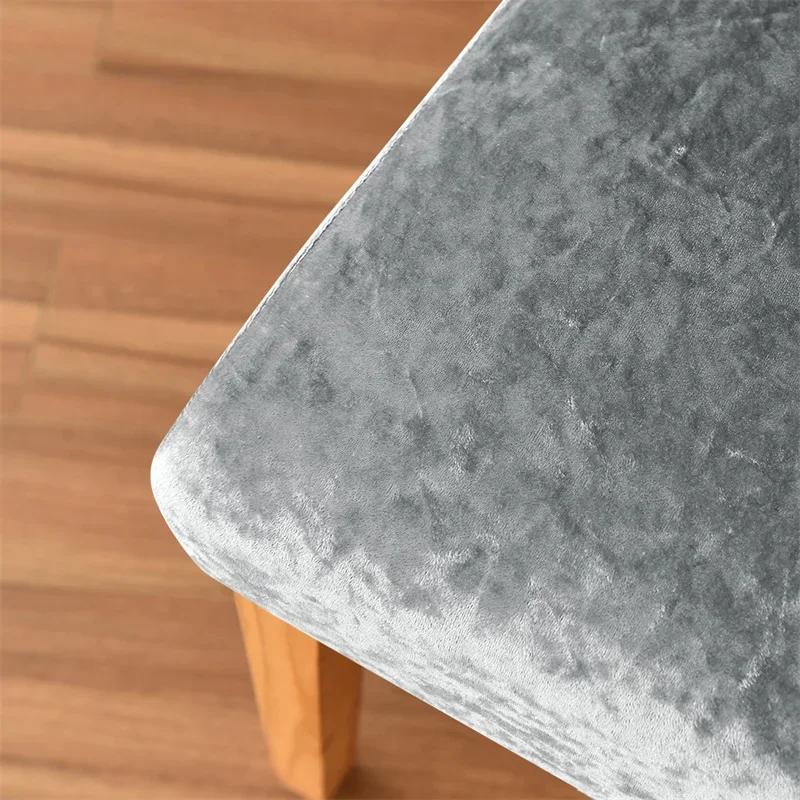 Huse pentru scaune de sufragerie din catifea cu spatar inalt Huse pentru scaune elastice elastice pentru bucatarie, nunta, hotel, banchet, husa de decor interior