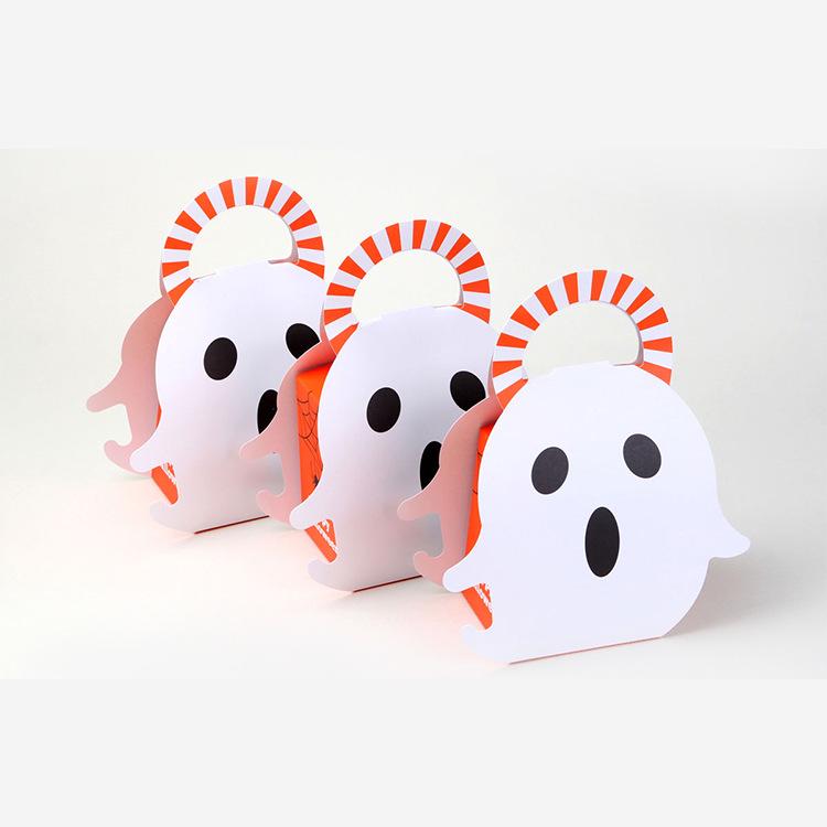 DIY Zabawne artykuły imprezowe Pudełko na cukierki Dynia na Halloween Papierowa torba Torby do przechowywania na Boże Narodzenie Pudełka do pakowania Pudełko na prezent Dynia duch