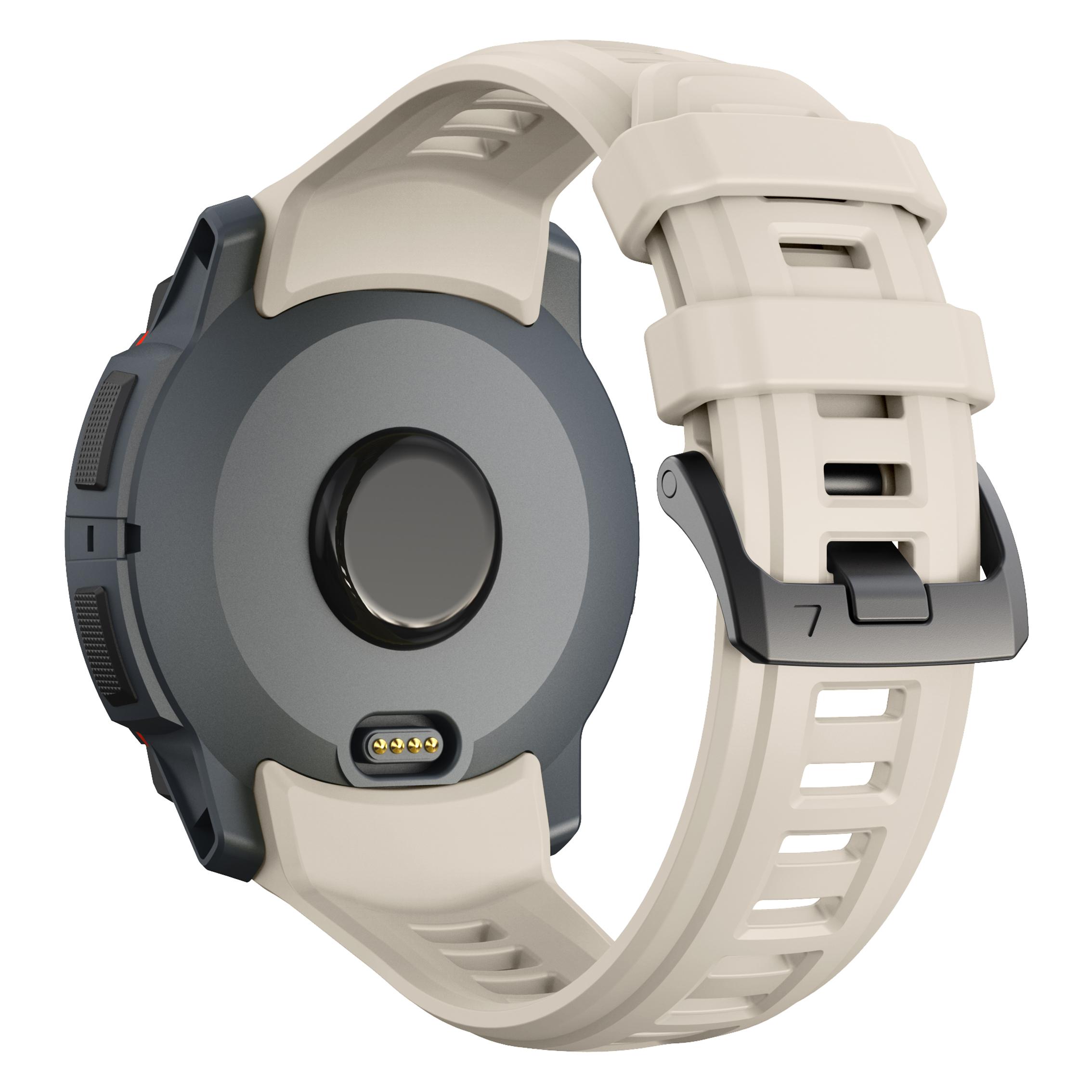 

Для смарт-годинника Garmin Instinct 3 AMOLED 45мм/Instinct 3 Solar 45мм Дихаючий спортивний силіконовий ремінець Beige