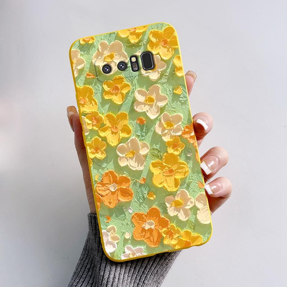 Cases For Samsung Galaxy Note8 Protection Back Covers Soft Silicone Cases For Samsung Note 8 Fashion Cartoon Printed Phone Coque
