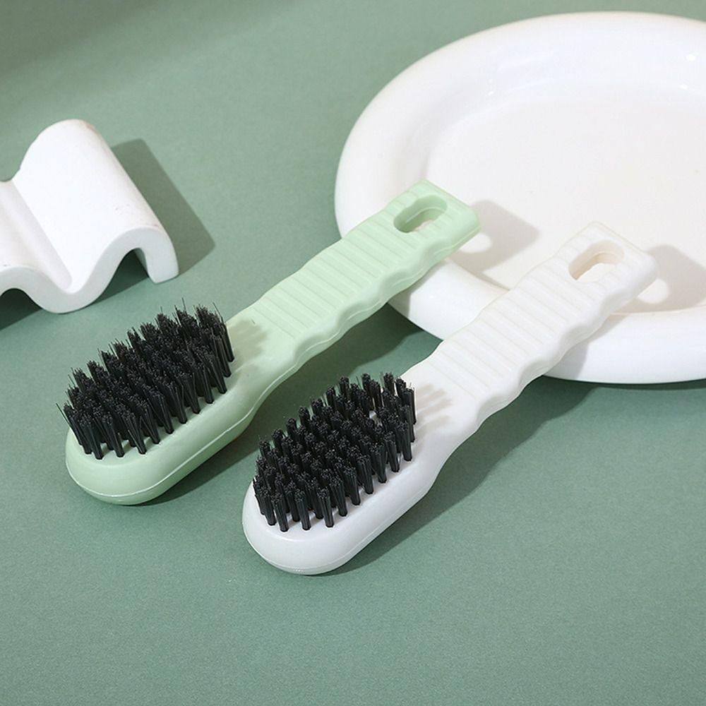 

Белая/зеленая щетка для чистки Щетка прессового типа с мягкой щетиной Портативная щетка для мытья, белая/зеленая