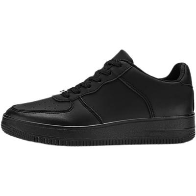 Zapatos de Tablero Versátiles de Trabajo de Calle Alta para Hombre Deportivos Casuales Negros Cocina Antideslizantes Humedad