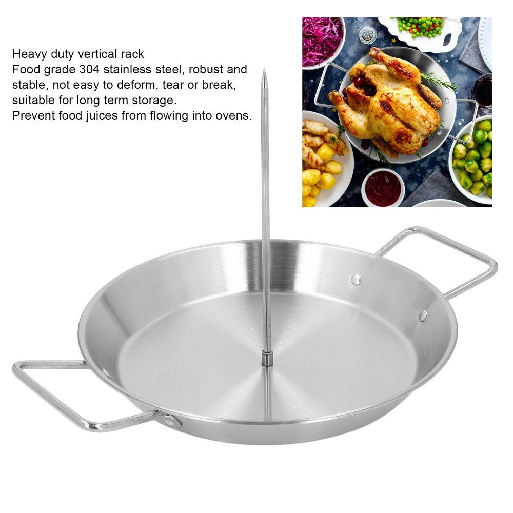 Non Stick Surface Stainless Steel Skewer Vertical Style Barbecue Grill Plate For Shawarma Chicken