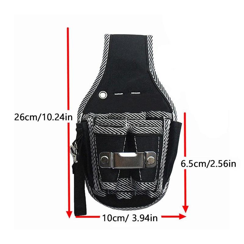 Canvas Tool Belt Bag Professional Electrician Utility Pouch Multi-pocket Maintenance Work Tool Organizer Storage Waist Bag 