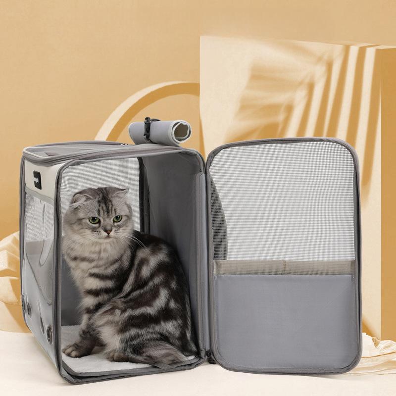 Pet Bag  Portable Portable Backpack  Large Space  Cat and Dog Supplies Pet Bag