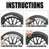 Car Alloy Wheel Repair Kit Black Rim  Remover Restore Scratched Wheels Pen for Automotive DIY Easy to Apply and Fast Drying