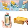 Portable Cotton Swab Box Travel Dental Floss Holder Case Sundries Organizer Box Dust-proof Wire Earphone Cable Storage Box
