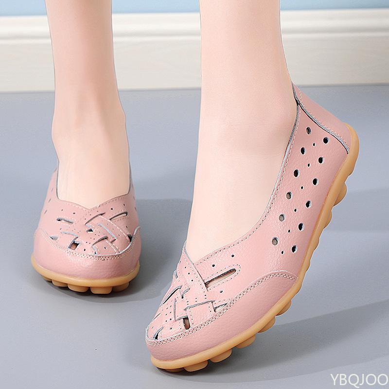 Fashion Summer casual hollow breathable women's shoes 2025 new style women's fashionable soft sole versatile comfortable flat shoes