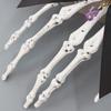 Halloween Skeleton Hand Hair Clips with Bowknot Faux Crystal Hand Bone Hairpin Gothic Skull Claw Hair Accessories for Girls Party Cosplay