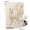 DIY Pearl Diamond Art Painting kits for Adult and Beginners,Exquisite NineTailed Fox Sparkling Painting Craft Home Wall Decor handmade Gift