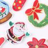Embroidery Label Christmas Sequined Snowman Cloth Label Down Jacket Patch Sticker Decorative Decal Embroidery Cloth Sticker