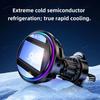 QI2 Ice Cooling RGB Magnetic Wireless Car Charger Air Vent Clip Fast Charging For Magsafe iPhone 12-16 Pro Phone Holder Bracket