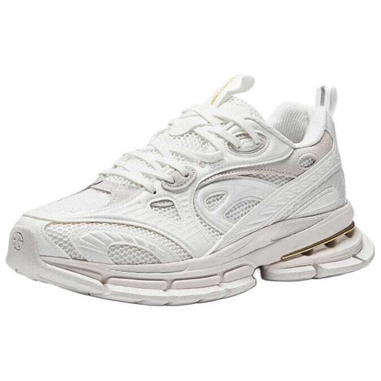 Anta Ag-G01 Men Low Top Mesh Breathable Cushion Retro Casual Sneakers White Black 112448805AS-1