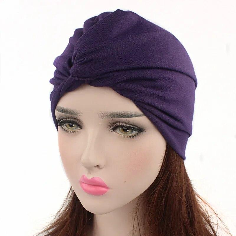 Fashion Women Cross Twist Turban Caps