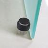 Silver Stainless Steel Floor Door Stop Cylindrical Wall Protector Heavy Duty Universal Bottom Top Mount