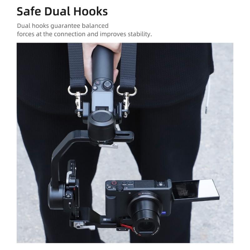 Quick Release Shoulder Strap Breatable Stress Relief Lanyard Adjustable Strap for RS3 Mini Handheld Gimbal Stabilizer