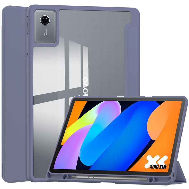 For Lenovo Idea Tab 11 Case with Pen Holder Acrylic Clear Smart Magnetic Cover for Coque Lenovo Idea Tab 11 Tb336fu Tb336zu Case