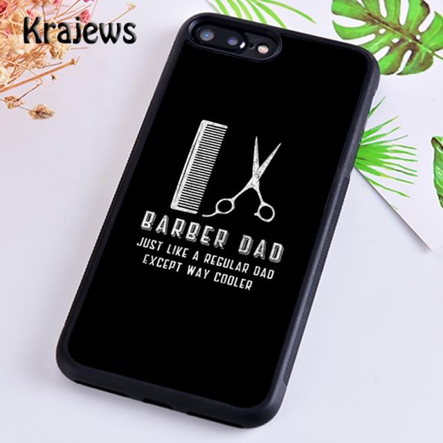 Krajews Barber Vintage Classic Barber Retro Phone Case For iPhone 17 Air 16 15 14 Plus 11 12 13 Pro Max Plus Coque Fundas