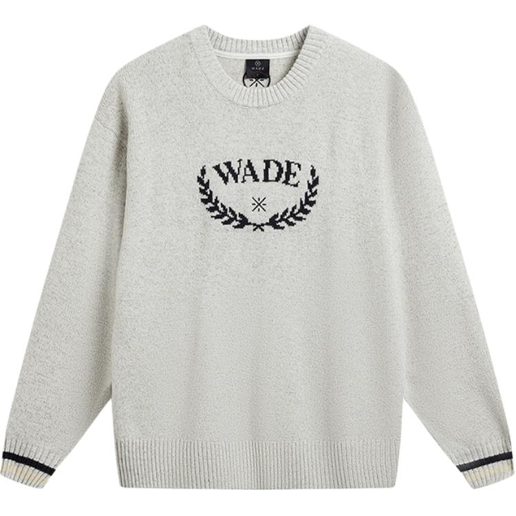 

Ли Нин Серия Wade Lifestyle Письмо Круглый вырез Мягкий Простой Свободный Длинный рукав Вязаный свитер Мужские топы AMBW001-4 L
