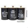3 Pieces Coffee Canister Set Airtight Storage Jars Kitchen Pantry Containers Bamboo Lid Decorative